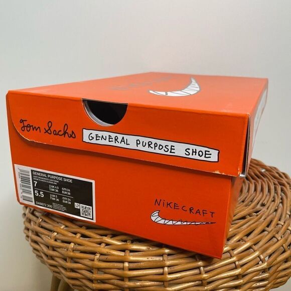 NEW Nike x Tom Sachs Nikecraft General Purpose Sneakers Shoes 7 Beige White Blue - Picture 2 of 10
